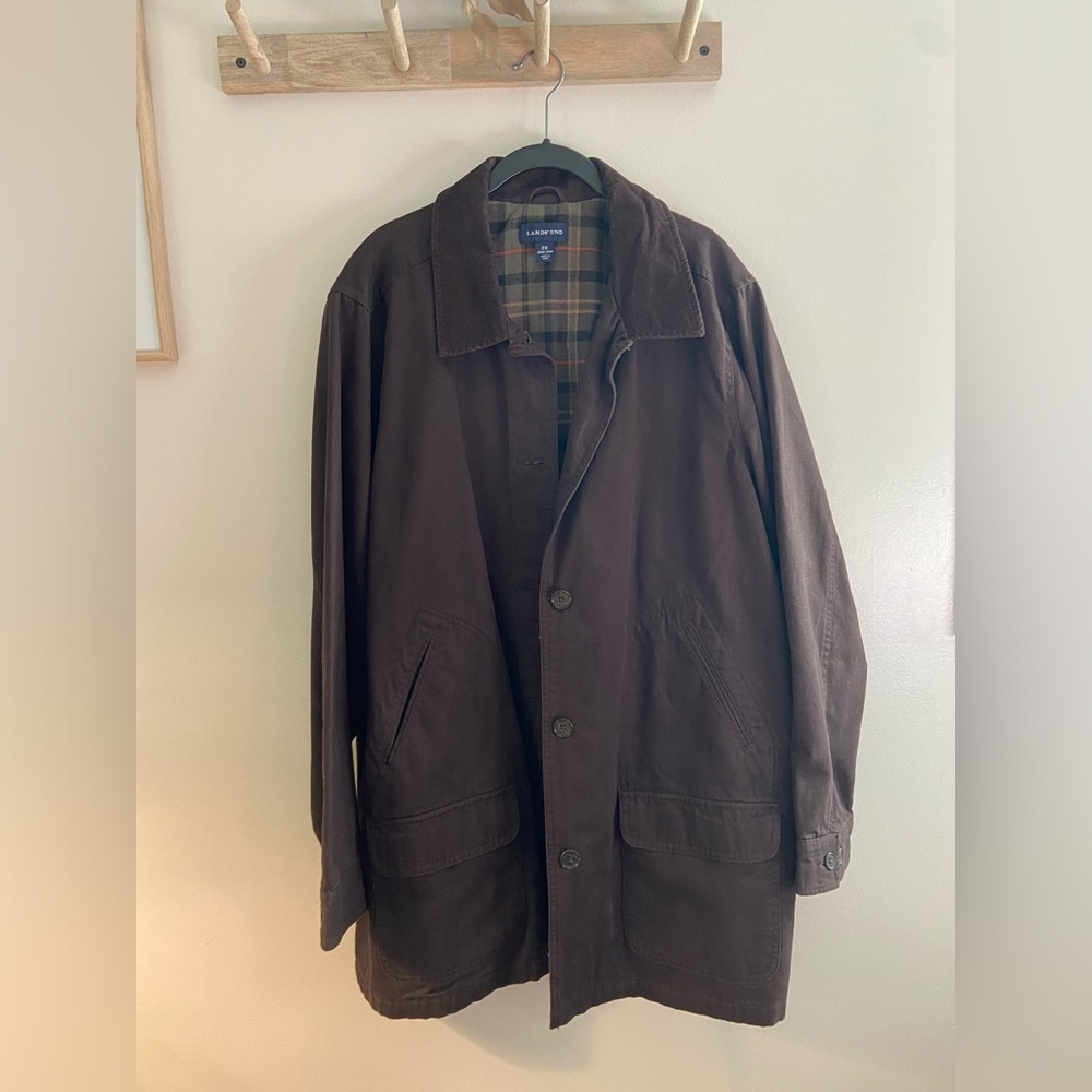 Lands’ End Brown Barn / Utility Oversized Coat - Size 2X